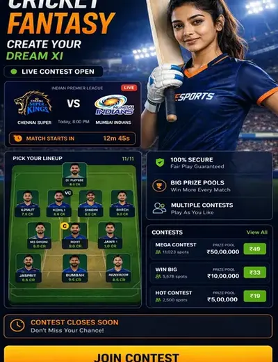 Vegas11 (vegas11 com) fantasy cricket & matchday visual 3